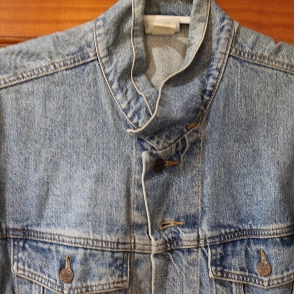 Disney Store Vintage Denim Mickey Mouse Jean Vest Large Y2K Embroidered Jacket - Picture 9 of 16